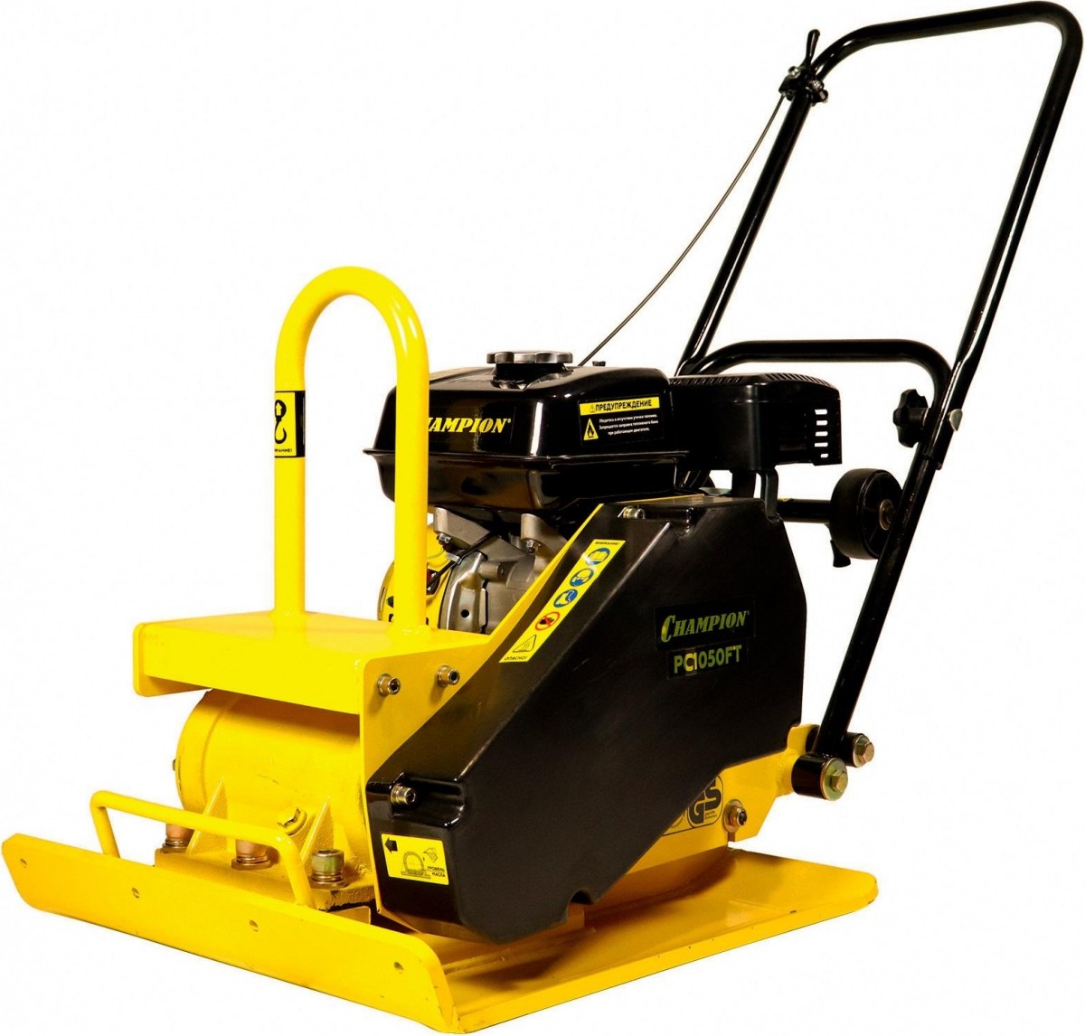 Виброплита реверсивная бензиновая CHAMPION PC1345RHH (140 кг), изображение 1